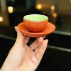Bộ Ấm Chén Tử Sa Bưởi Hạc Dung Tích 400ml