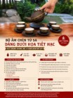 Bộ Ấm Chén Tử Sa Bưởi Hạc Lòng Trắng Dung Tích 400ml