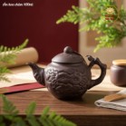 Bộ Ấm Chén Tử Sa Bát Tràng Hoa Châm Màu Đen 400ml