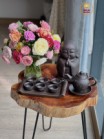 Khay Chữ Nhật lòng gốm