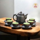 Ấm chén tử sa bát tràng bộ lục tâm trà 290ml