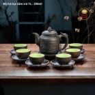 Ấm chén tử sa bát tràng bộ lục tâm trà 290ml