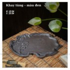 Khay Trà Tùng Gốm Sứ Bát Tràng Gốm Tử Sa Đựng Ấm Chén Uống Trà