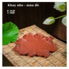 Khay Trà Lá Nho Gốm Sứ Bát Tràng Gốm Tử Sa Đựng Ấm Chén Uống Trà