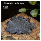 Khay Trà Lá Nho Gốm Sứ Bát Tràng Gốm Tử Sa Đựng Ấm Chén Uống Trà