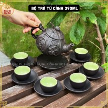 Bộ Ấm Chén Tử Sa Tứ Cảnh Bát Tràng 390ml